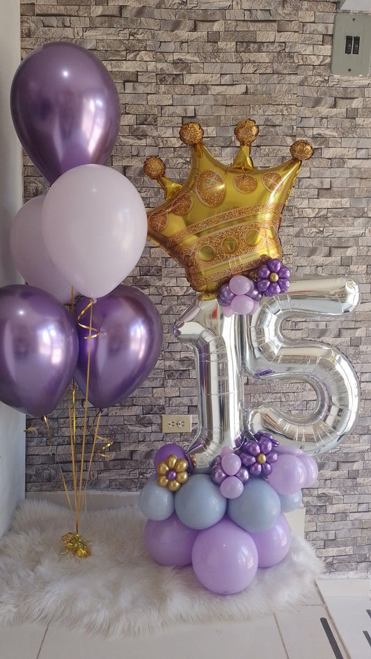 Arreglo número con corona