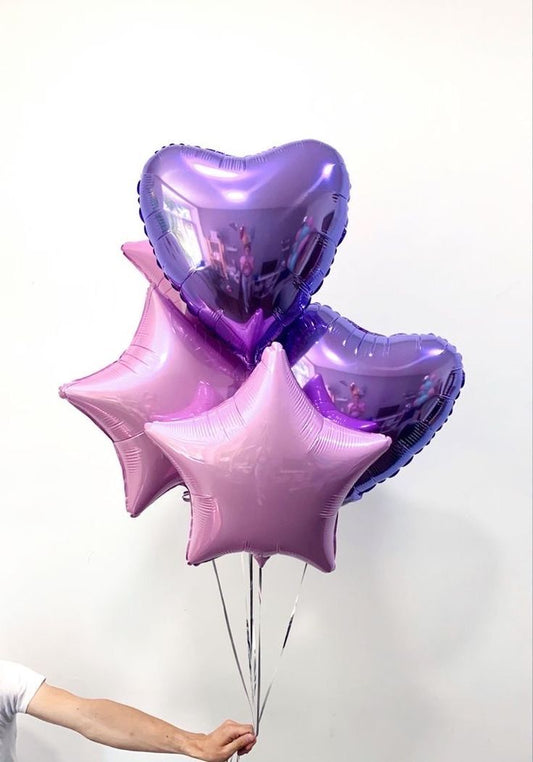 Formas con helio (5 globos)