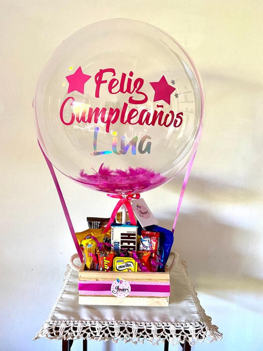 Chocolates con globos